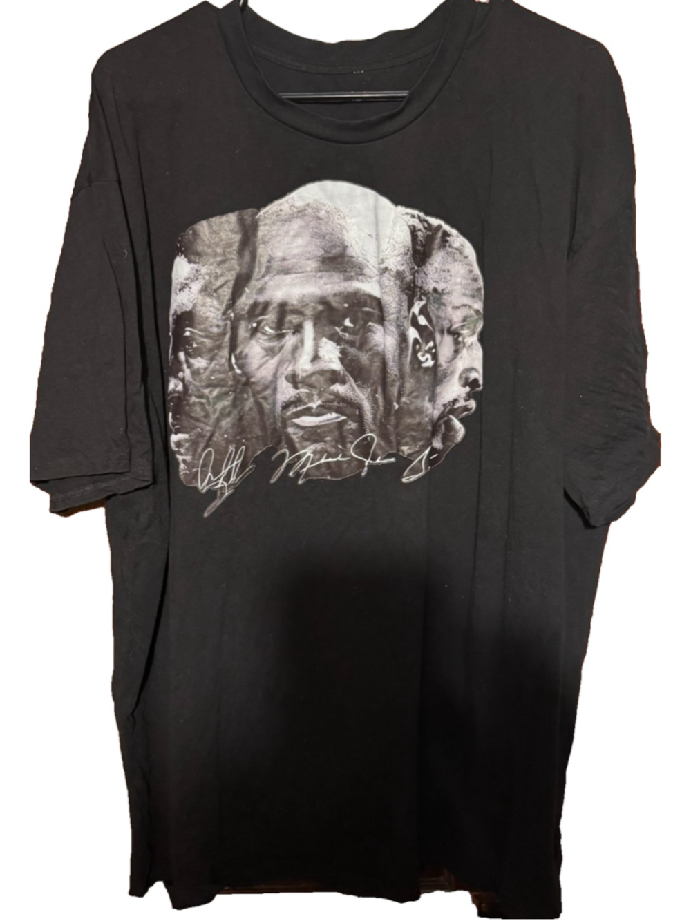 Chicago Bulls Micheal Jordan Dennis Rodman Scottie Pippen T-Shirt Men’s XL Black